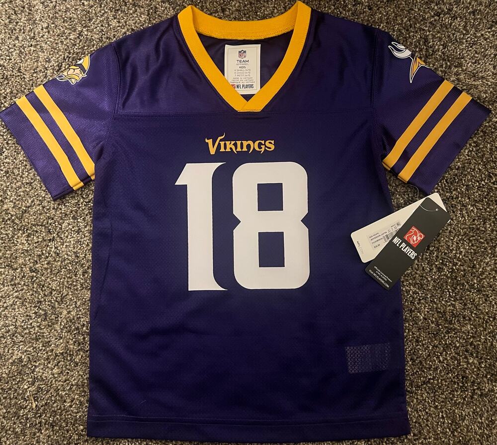 NFL Youth Small (6/7) Minnesota Vikings #18 Jefferson Jersey